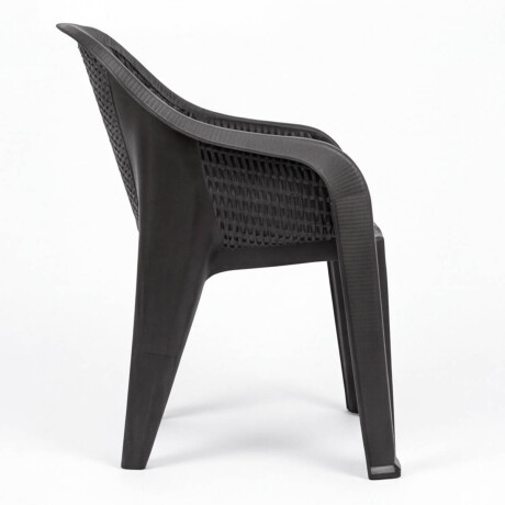Silla Jardín Rambo Rattan Apoyabrazos Apilable Exterior Marron