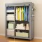 Ropero desmontable de tela 105 x 45 x 165 cm GRIS