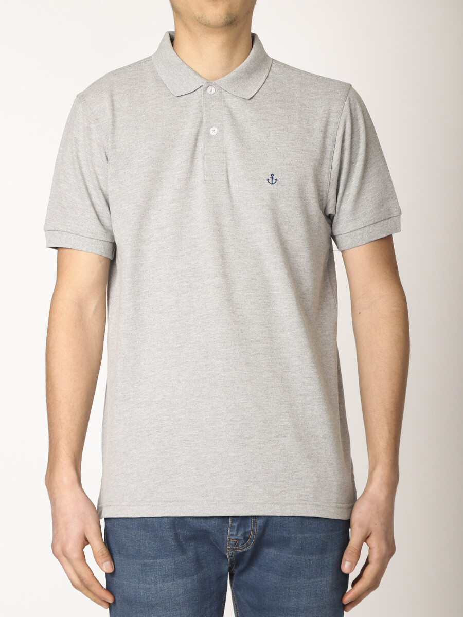 REMERA PIQUÉ NAVIGATOR - Gris Medio 
