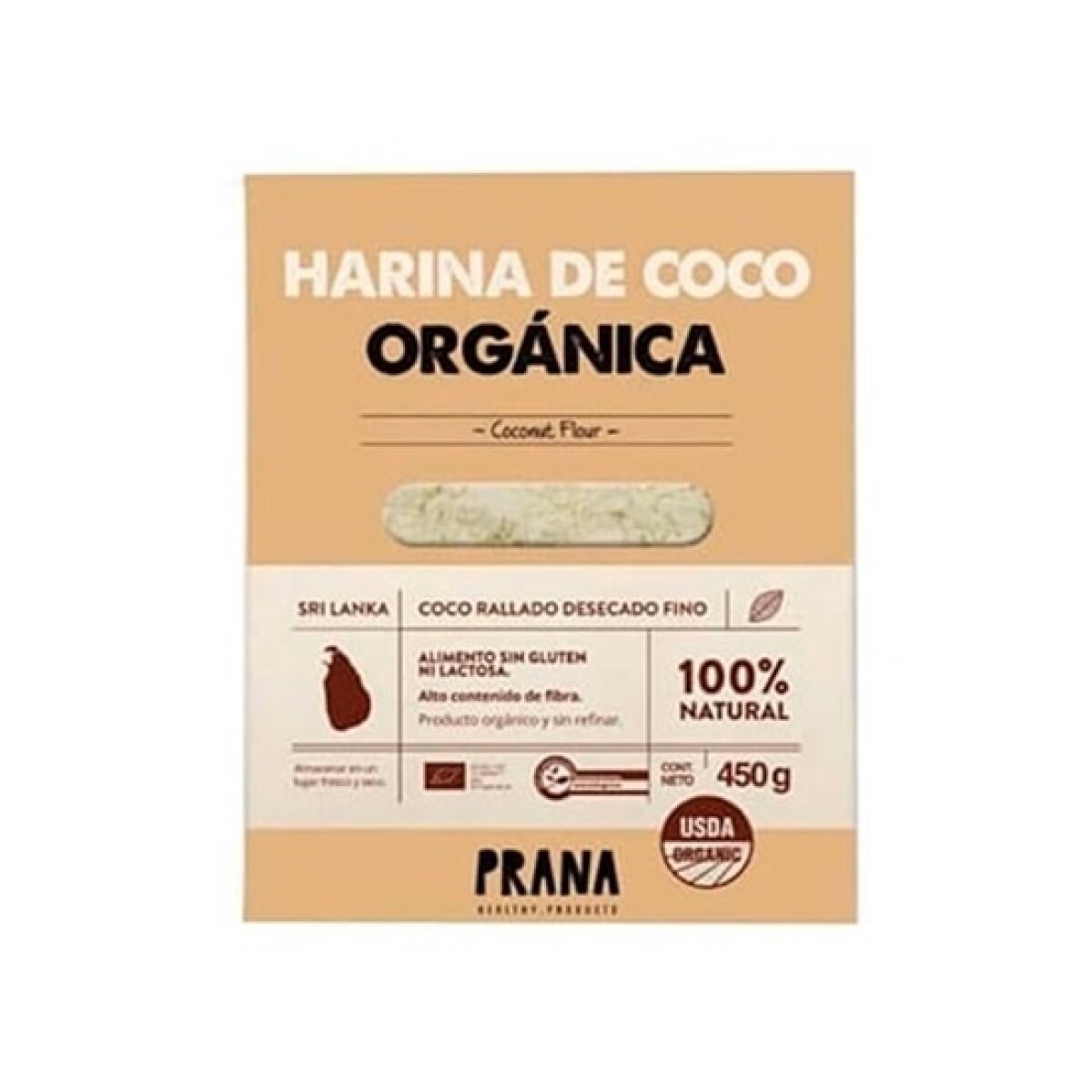 Harina De Coco Orgánica 450 Grs. 