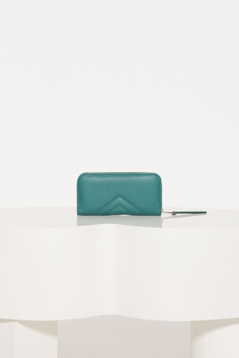 MAXI BILLETERA LIPSTICK Verde Seco