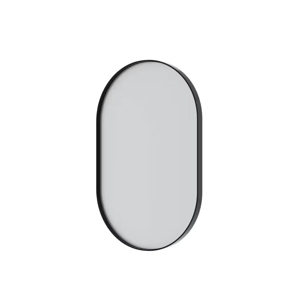 Espejo Oval UNNA negro 60X40cm COZIMAX Espejo Oval Unna Negro 60x40cm Cozimax