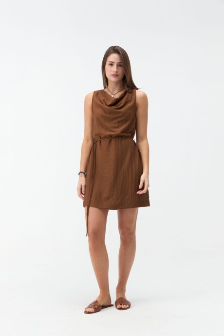 VESTIDO AMALIS Marrón
