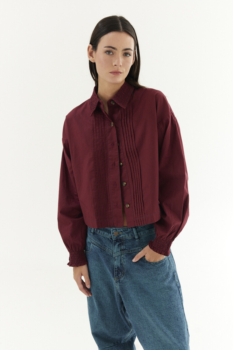 Camisa Smok Violeta