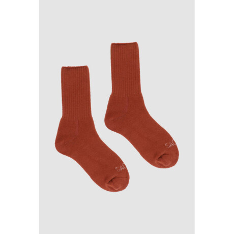 Medias lisas soft Ladrillo