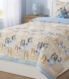 Acolchado Infantil Bluey 1 Plaza Bluey