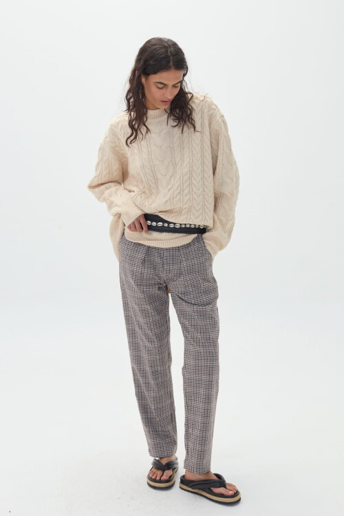 Pantalón Berlín en Twill Henry Checks