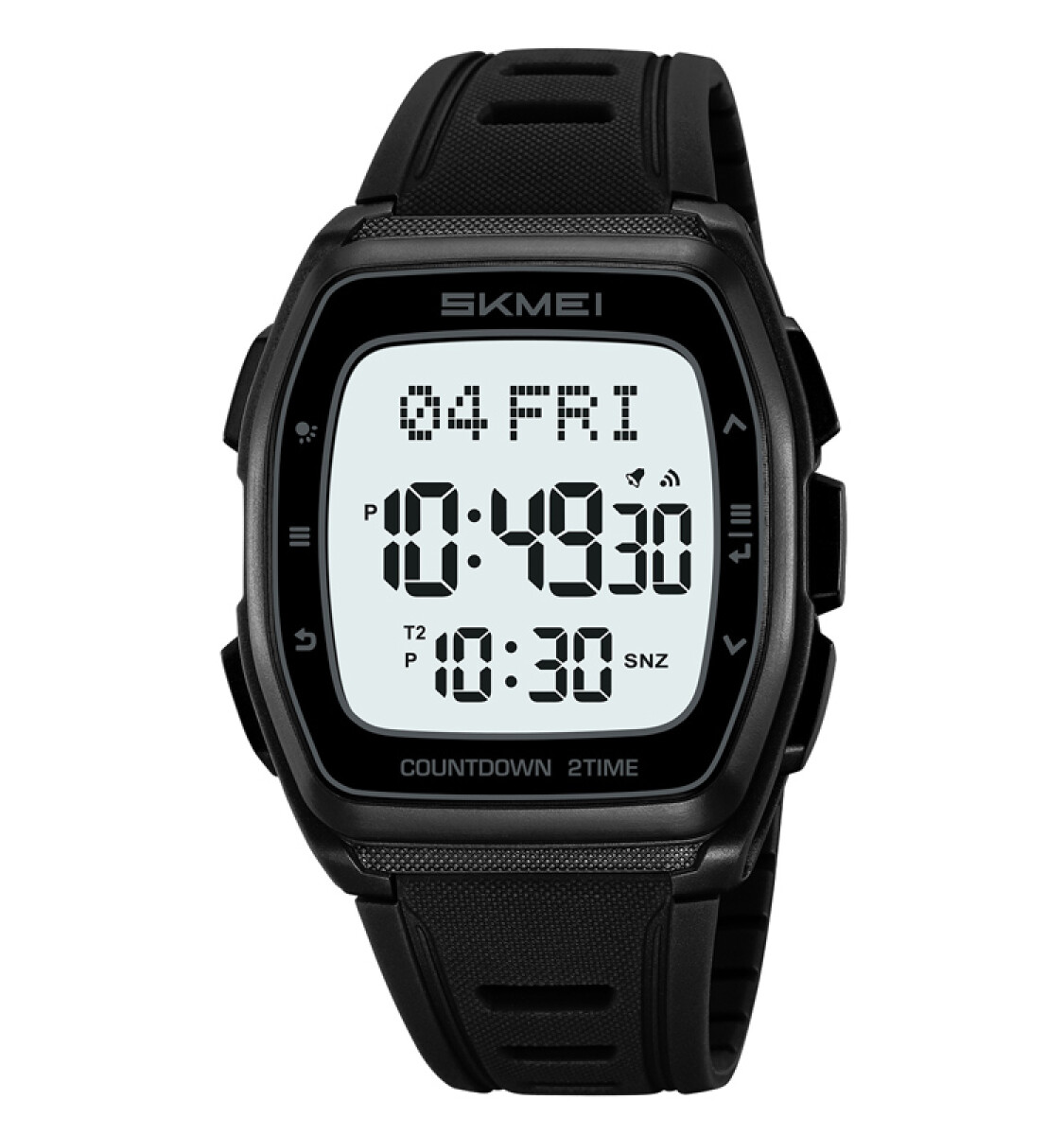 Reloj Skmei 2441BKWT digital unisex en resina negra - Negro 