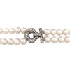 Cadena elegante Doble Perlas-Plata 925-Perlas y Zirconias-CD3437 conperla