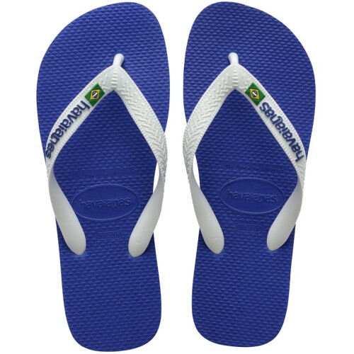 Ojotas Havaianas Brasil Logo Azul