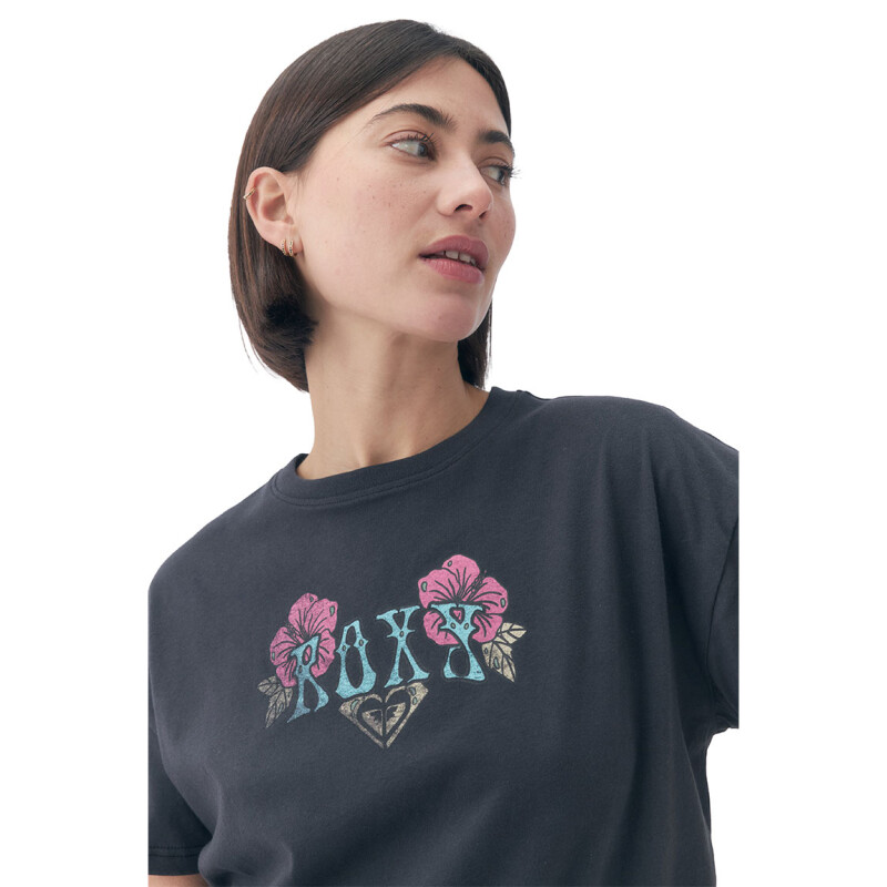 Roxy Remera People Speak Mujer - Negro Negro