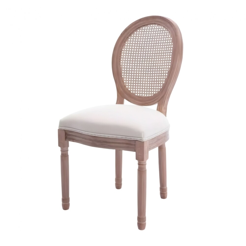 Silla de Comedor Tapizada Madera natural Luis XV - Origen Silla de Comedor Tapizada Madera natural Luis XV - Origen