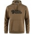 Polerón Fjallraven Logo Hoodie Hombre Wood Brown