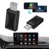 Adaptador Bluetooth Radio Inalámbrico Car Play Android Auto Color Negro