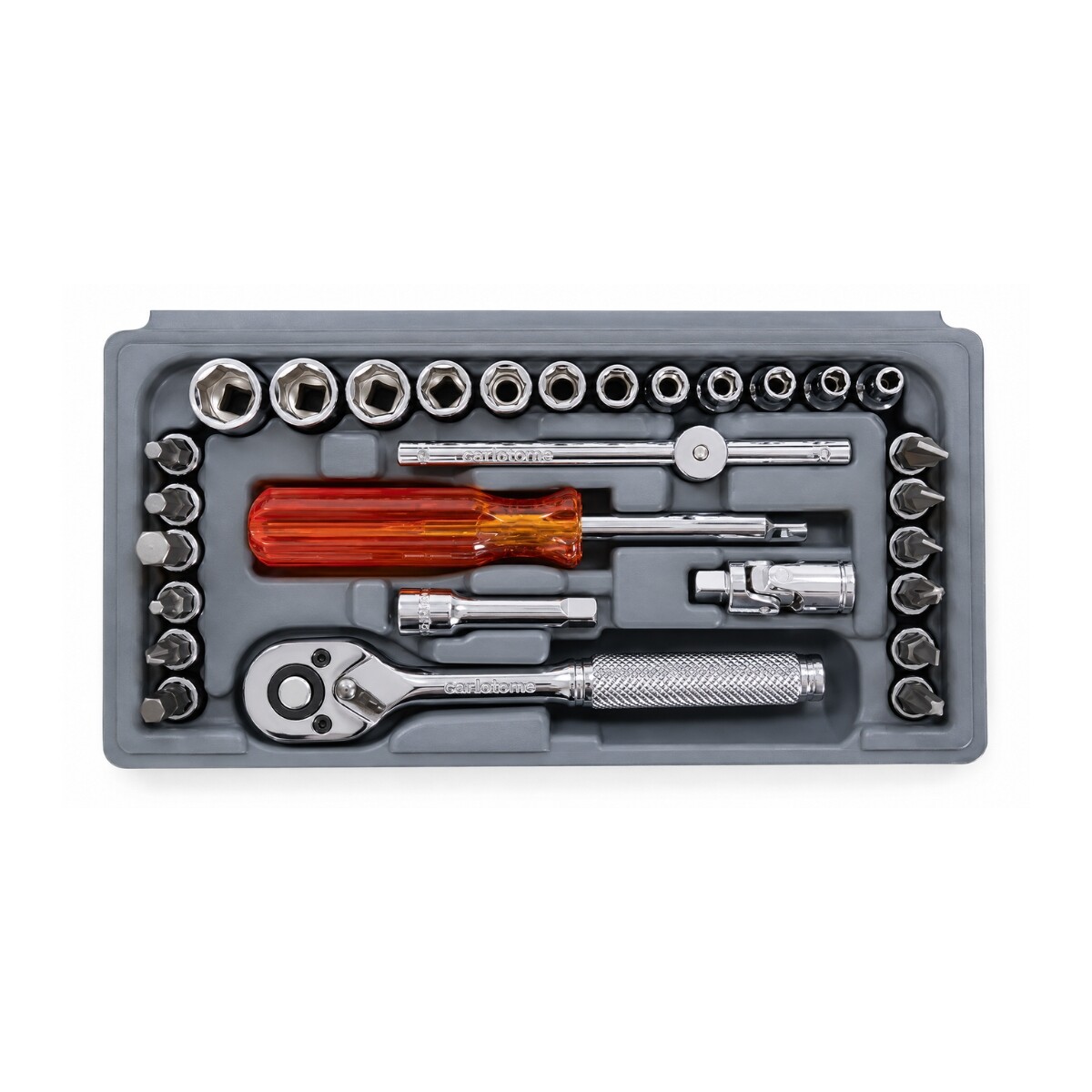 JUEGO DE TUBO, LLAVE CRIQUET METRICO 29P 1/4" GLADIATOR PRO Juego De Tubo, Llave Criquet Metrico 29p 1/4" Gladiator Pro