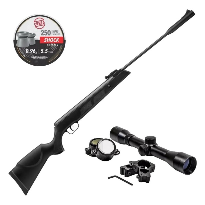 Combo Rifle Nitro Piston Sr1000 + Mira + Chumbos Combo Rifle Nitro Piston Sr1000 + Mira + Chumbos