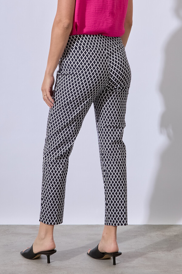 Pantalon Rombos AZUL/BLANCO