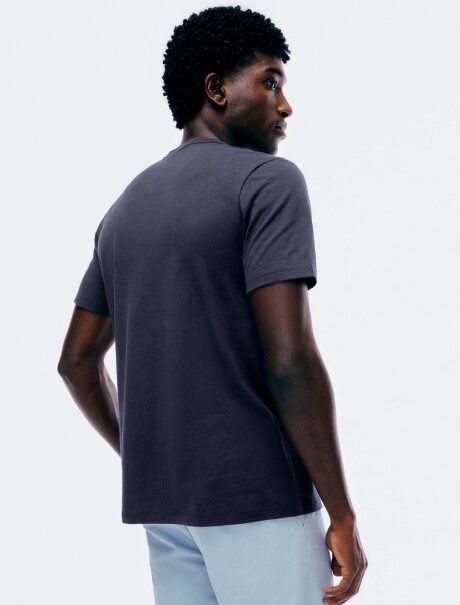 CAMISETA CON ESTAMPA MODELO REGULAR AZUL