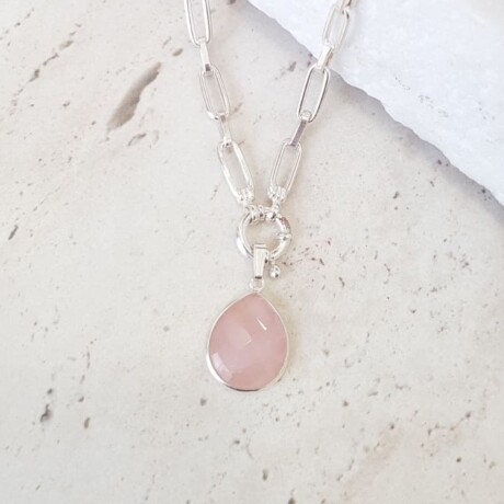 Dije Medusa Cuarzo Rosa - Plata 925 Dije Medusa Cuarzo Rosa - Plata 925