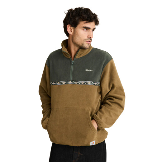 Buzo Rhythm Alder Half Zip - Verde Buzo Rhythm Alder Half Zip - Verde