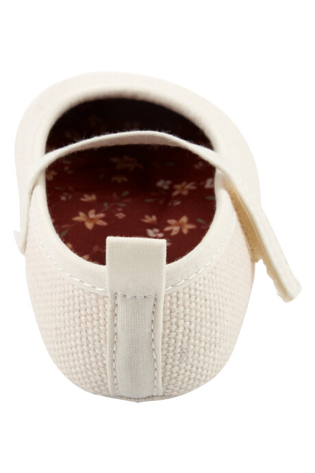 Guillerminas con velcro, blancas Sin color