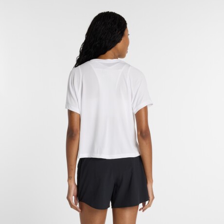 Remera New Balance de Dama - Infinity Propel - WT61A31KWT WHITE