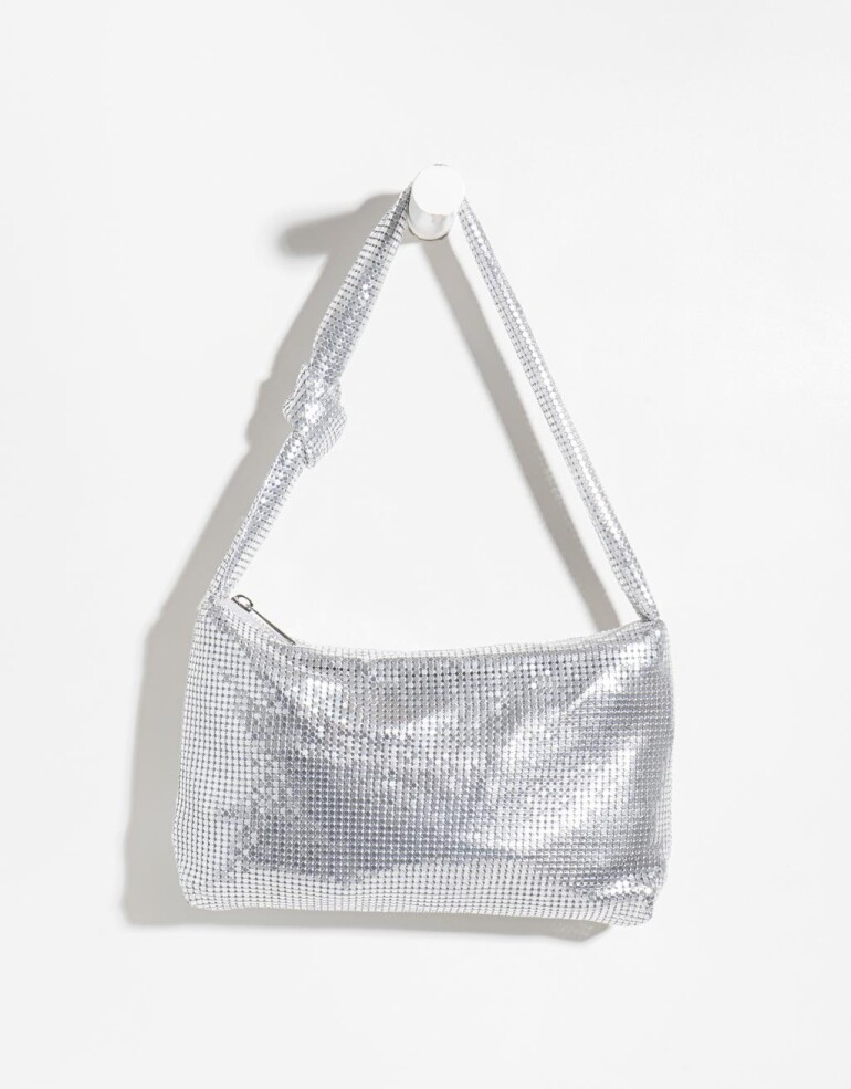 City Cartera Formato City - Plateado Niquel