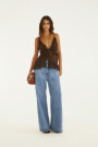 BLUSA VOLADOS Marron