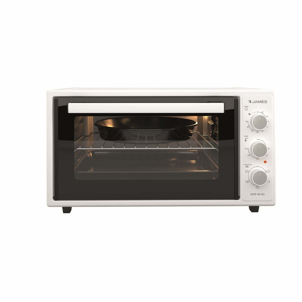 HORNO ELÉCTRICO JAMES 45-LITROS BLANCO HJTF 45 G2