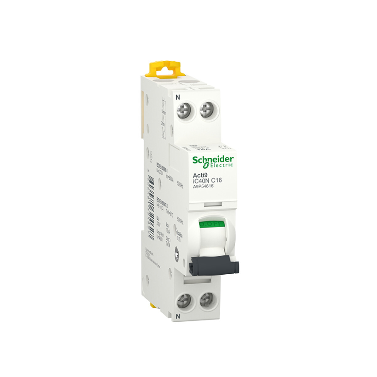 Llave térmica DIN DT40N 1P+N 16A 6kA/10kA - MG2532X 