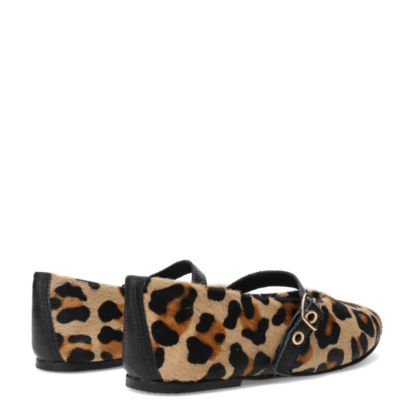 Balerinas de Mujer Bottero con tira y hebilla Leopardo
