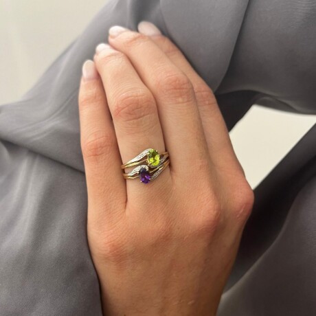 Anillo Princess Peridoto - Oro 9k Anillo Princess Peridoto - Oro 9k