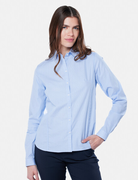 CAMISA ENTALLADA Azul