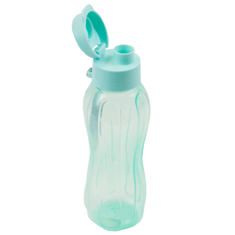 Botella caramañola plástica con tapón 800 ml VERDE