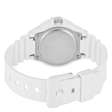 Reloj Casio Original PVC Análogo Para Dama Sumergible Blanco-Dorado