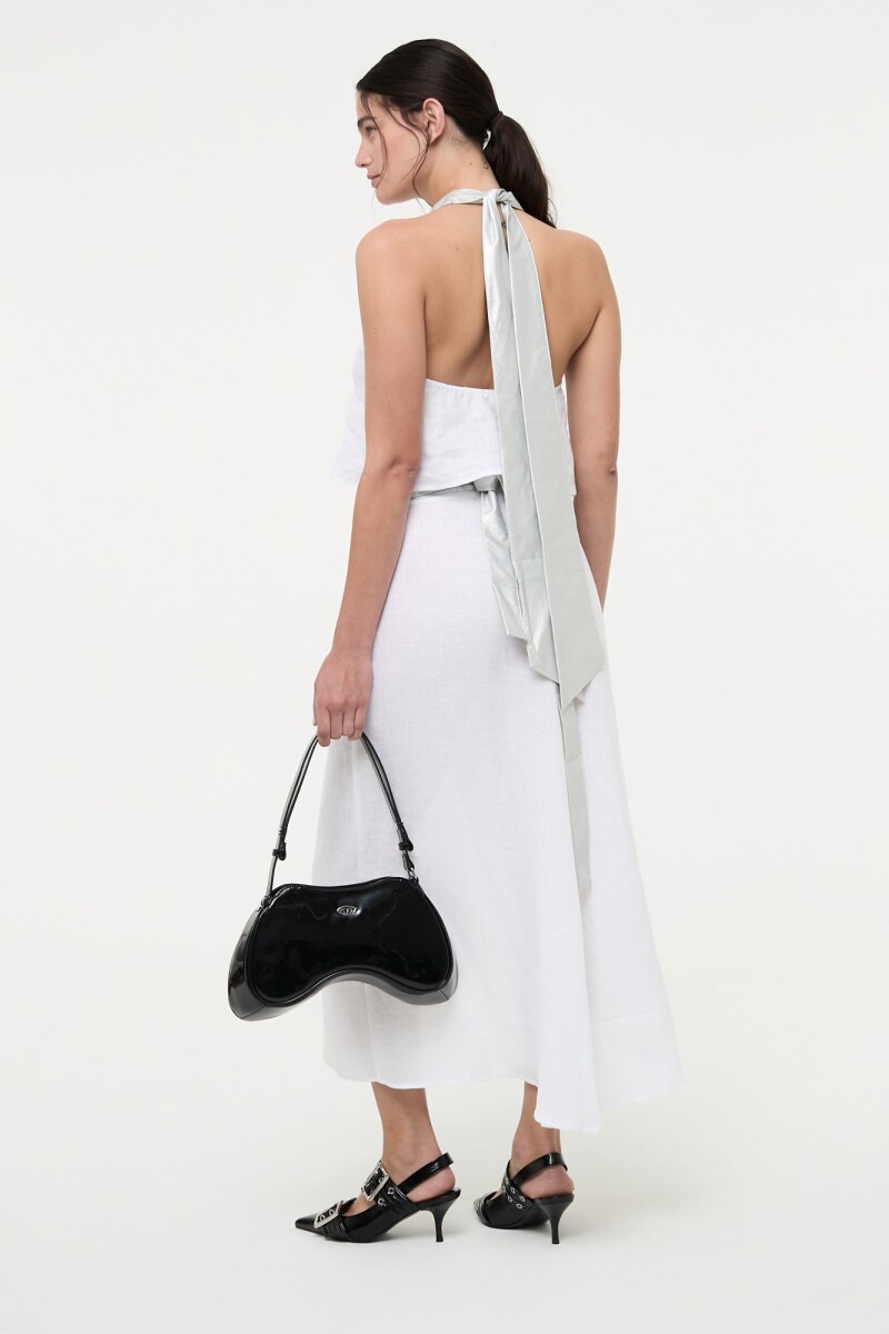 TOP HALTER Blanco