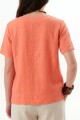 BLUSA LINO PEPPER CORAL