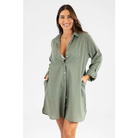 Camisola light tropic Musgo