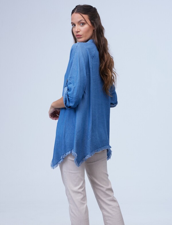 Camisa Tencel Flecos JEAN