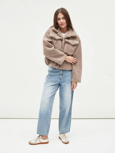 CAMPERA OSO BEIGE OSCURO