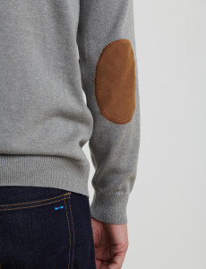 470996 SWEATER MEDIO CIERRE HARRINGTON LABEL Gris Medio