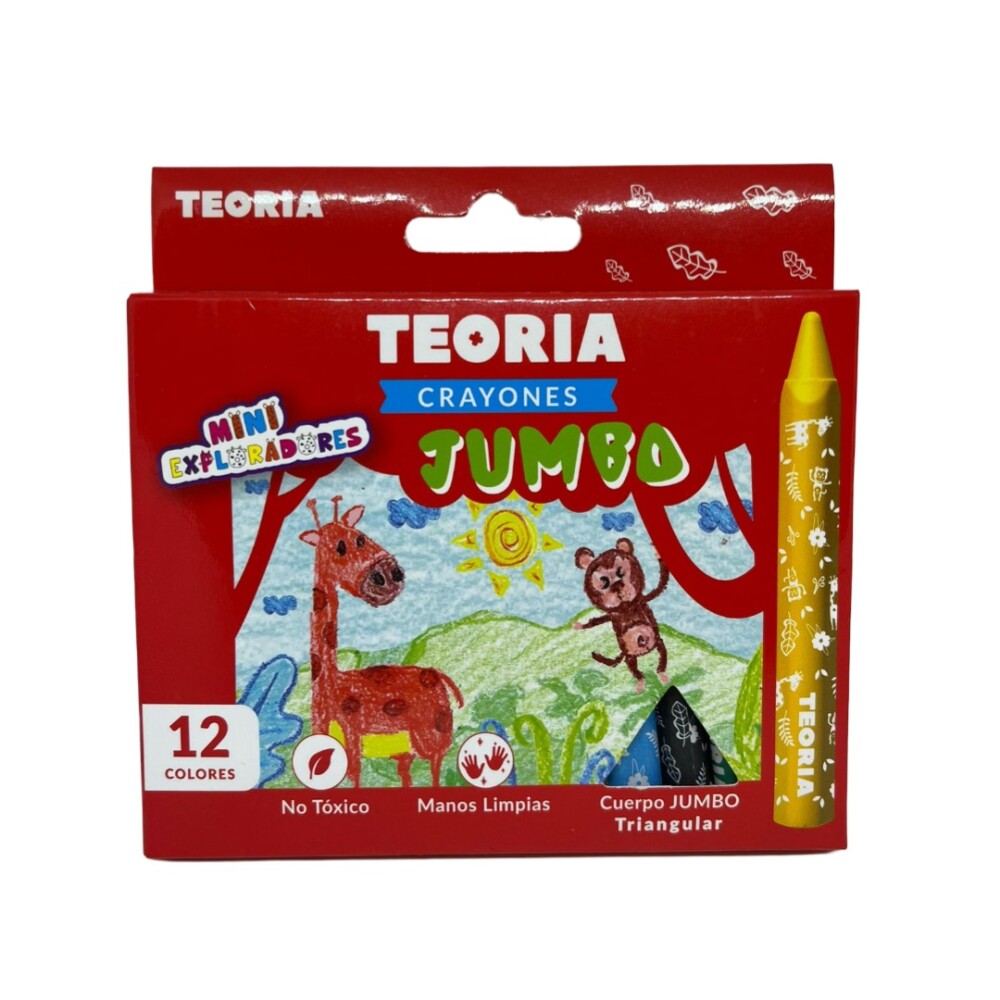 Crayones Jumbo Triangulares x12 Teoría+ #Crayones Jumbo Triangulares x 12 Teoría+