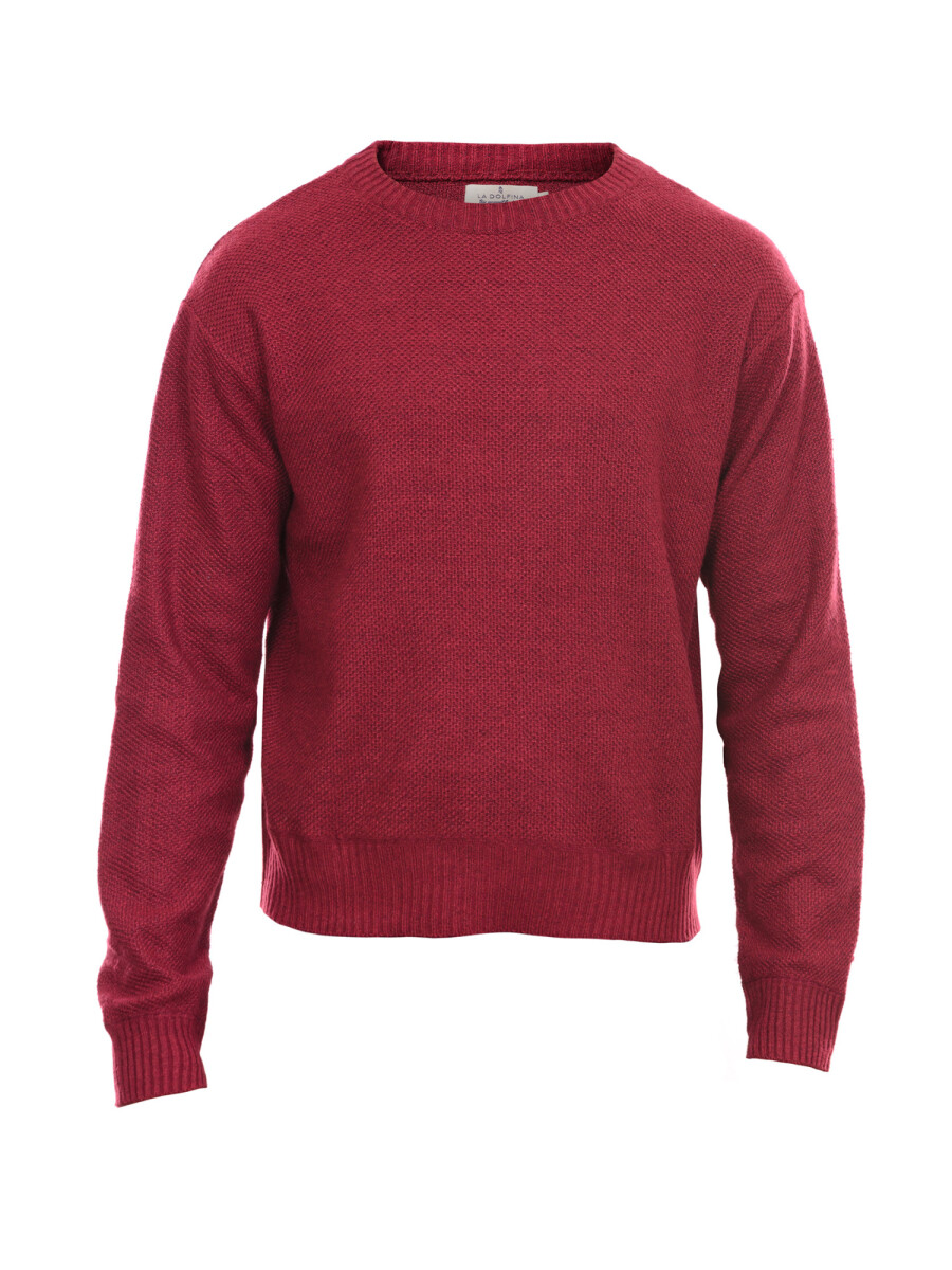 Sweater jaspeado - rojo 