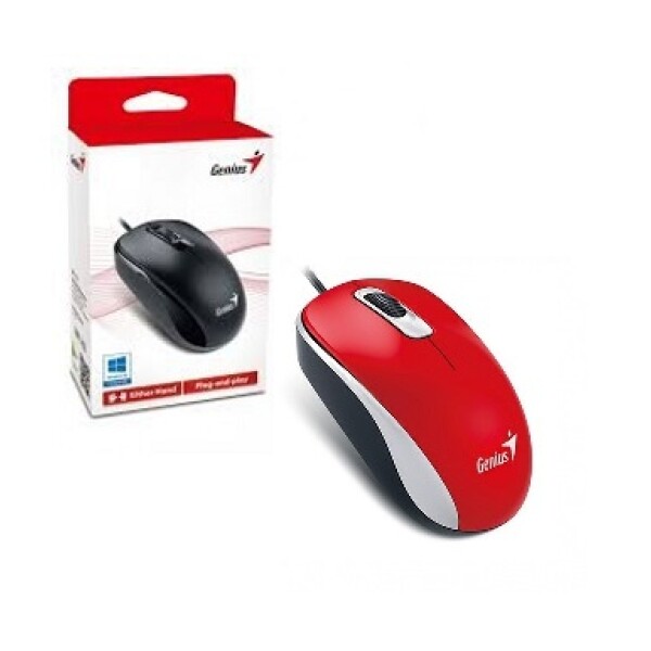 Mouse Genius Dx-110 Usb Negro ROJO