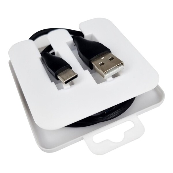 Cable De Datos Carga Usb Tipo C 1 Metro Goldtech Color Variante NEGRO