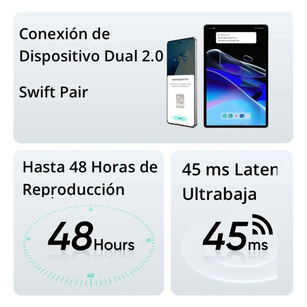 Auriculares Realme Buds Air 7 Pro Ip55 BEIGE