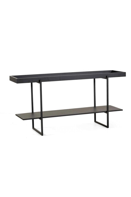 Lion CONSOLA LION NEGRO CON ESPEJO 160X44X77H CM