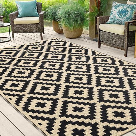 Alfombra Impermeable Patio Exterior Mosaico 150x240 M1