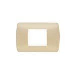 Plaqueta p/1 módulo doble champagne - Loft ELE01243