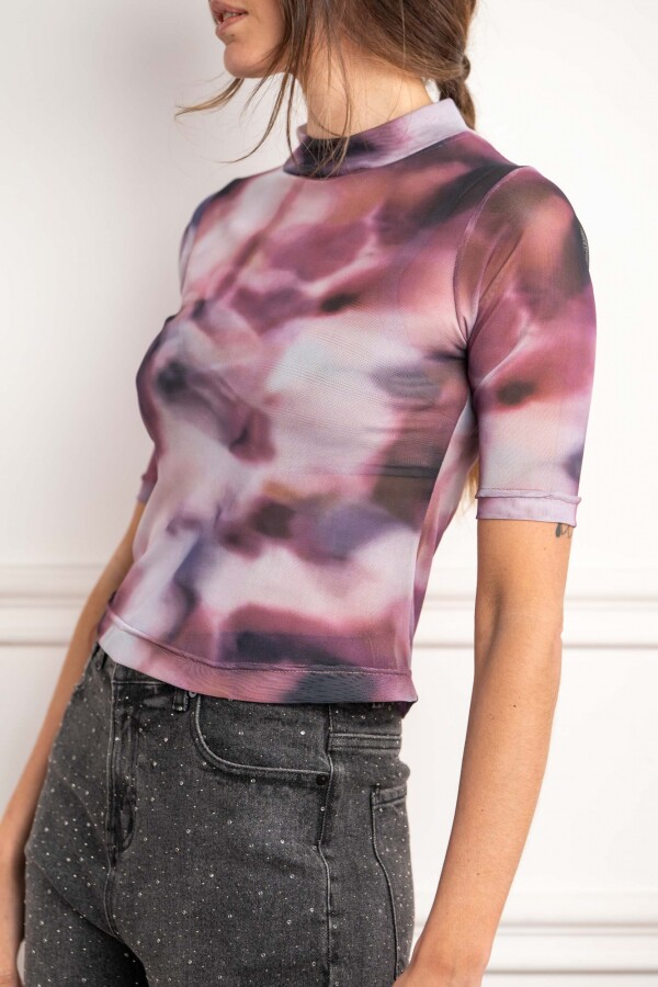 Polera Tul Print Multi